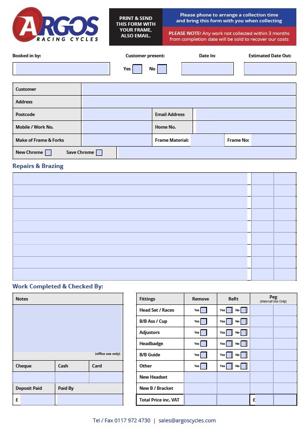 Worksheet front